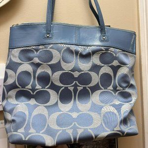 Baby blue Coach purse